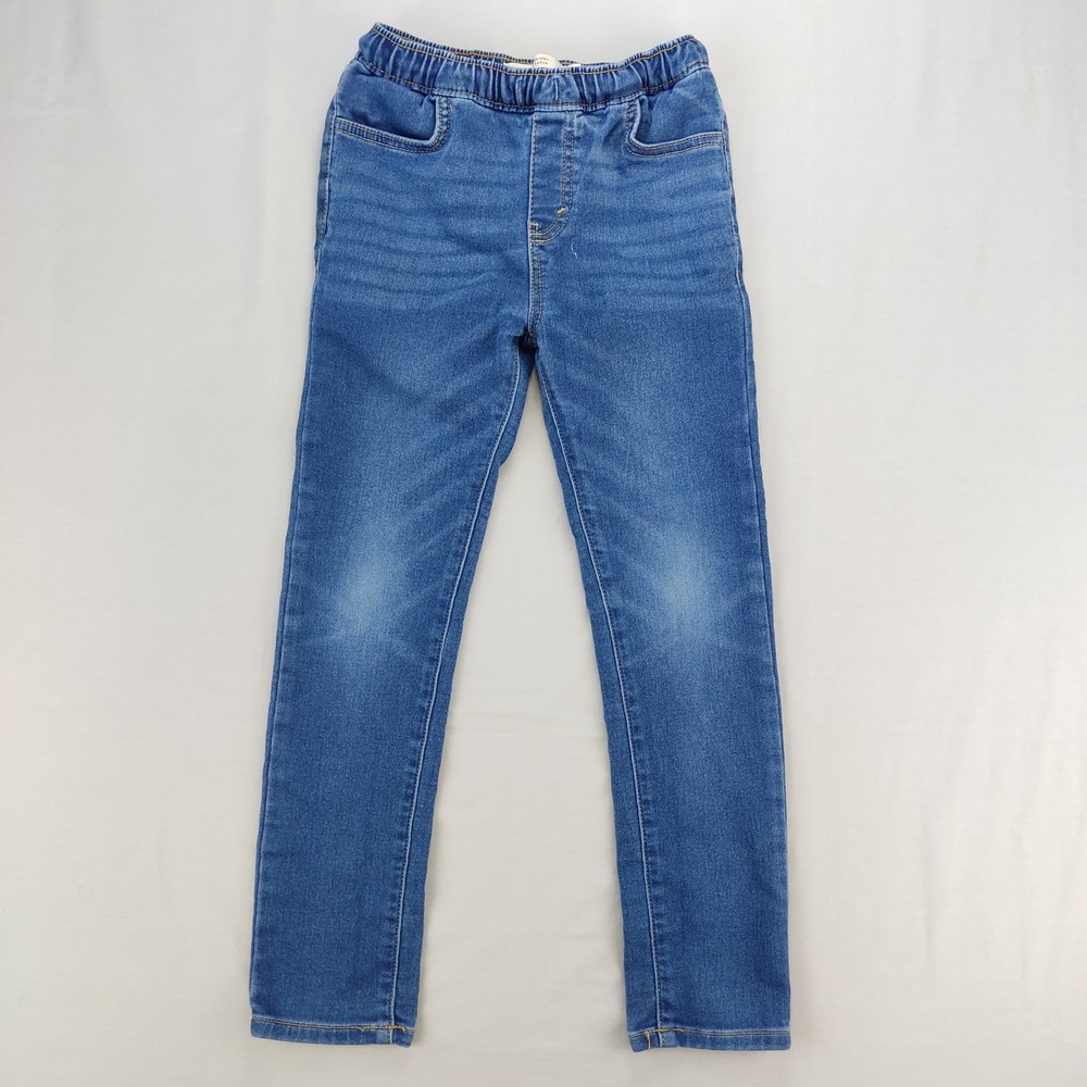 Levi's Jeans Girls 7X Blue Skinny Taper Pull On Elastic Waist Denim Pants
